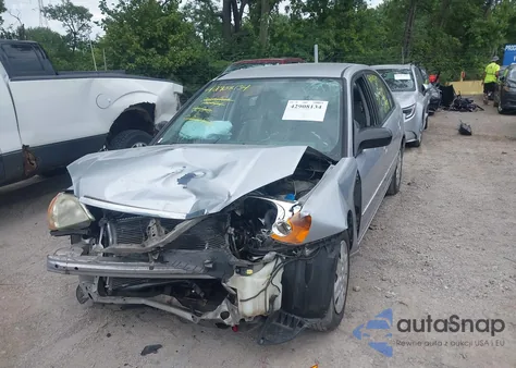 2003 Honda Civic Lx from USA, damaged, VIN 1HGES165X3L034590